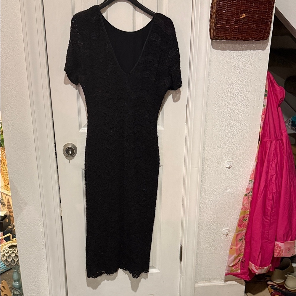 Nina Piccalino Black Midi Dress